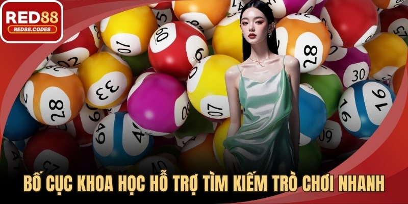 Bố cục khoa học hỗ trợ tìm kiếm trò chơi nhanh chóng